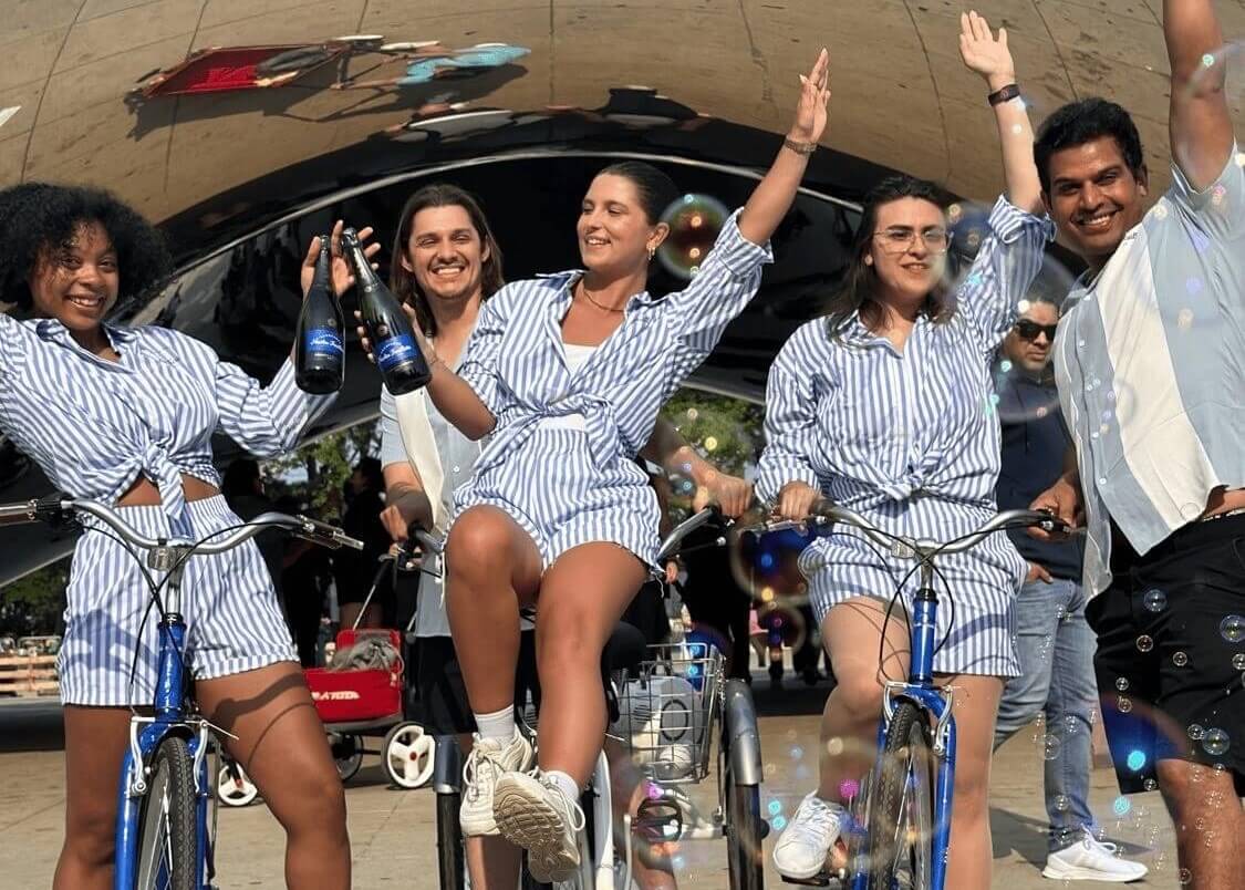 CEA Staffing Brand Ambassadors having fun at the Cloud Gate!
