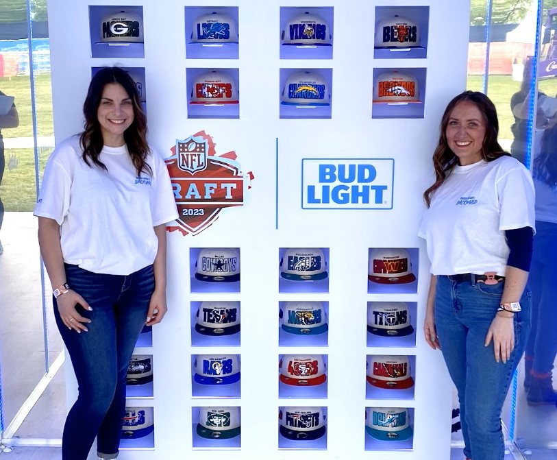 CEA Staffing Brand Ambassadors attending a NFL Draft Party hosted by Bud Light