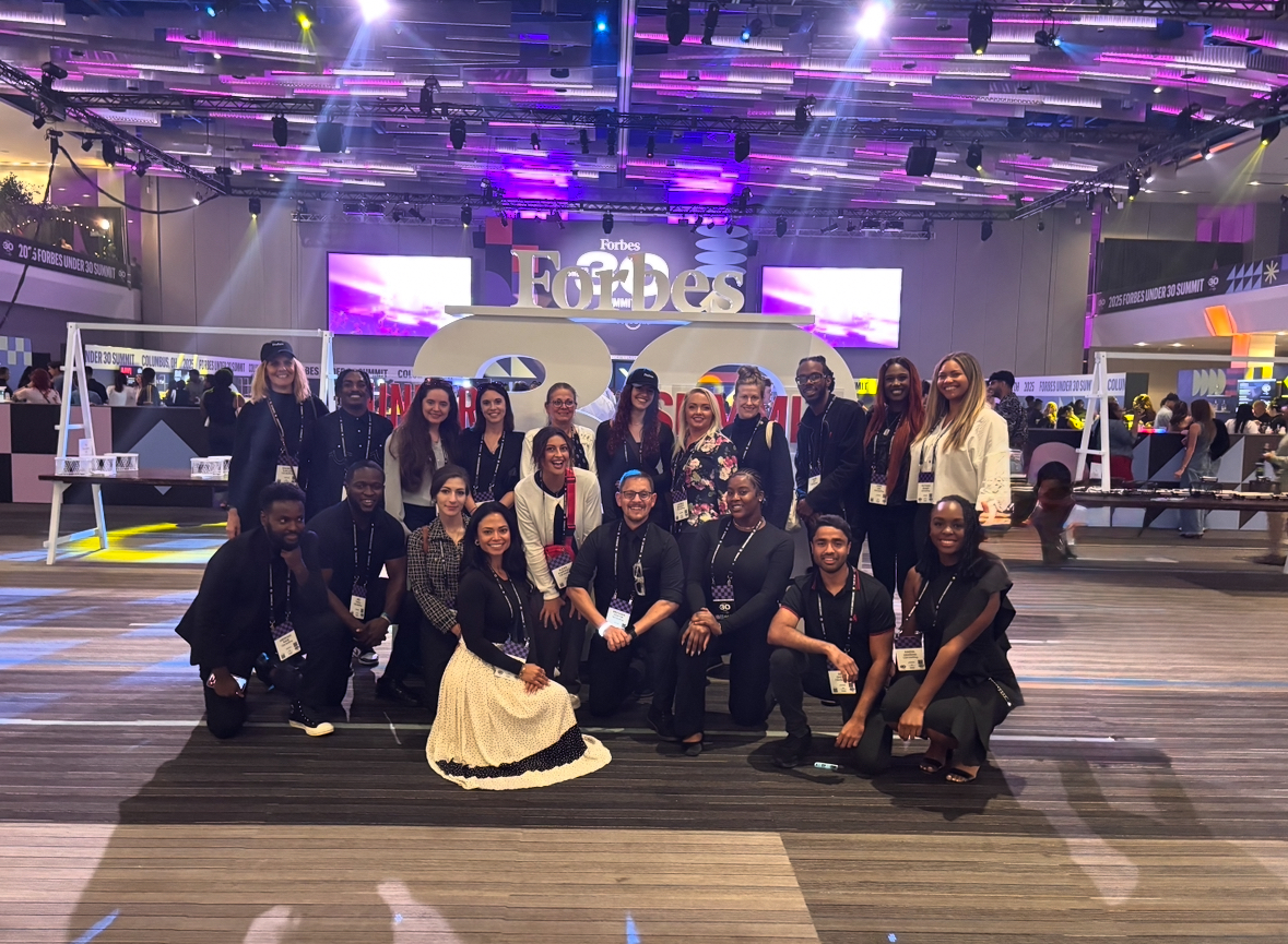 CEA Staffing professional team group photo at Forbes event